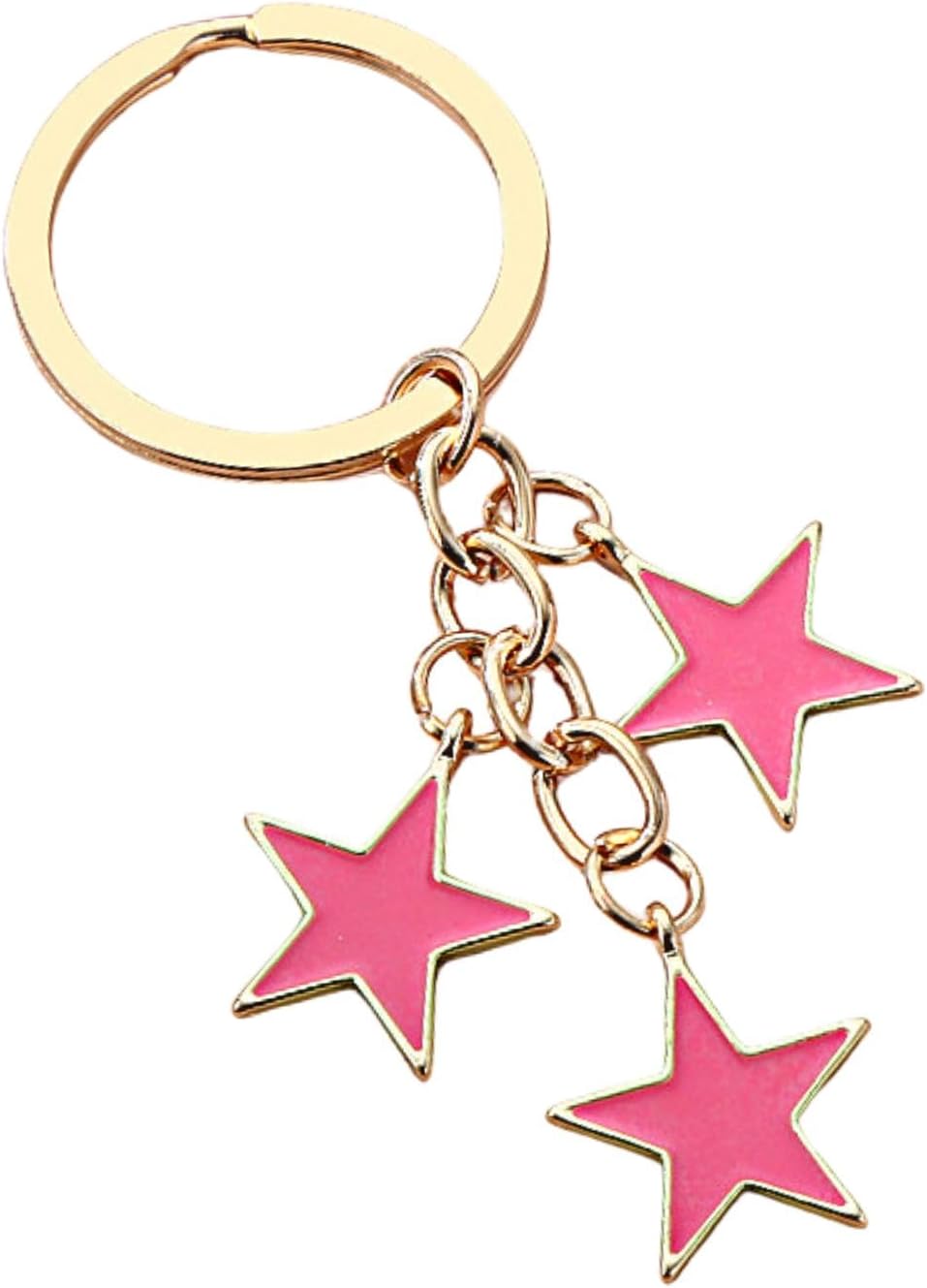 Acrylic Letter Keychain Charm - Kawaii Stars Edition