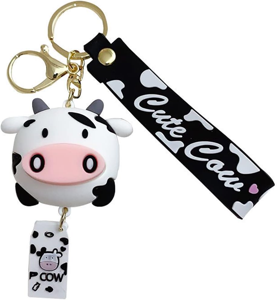 3DS Cow Print Keychain