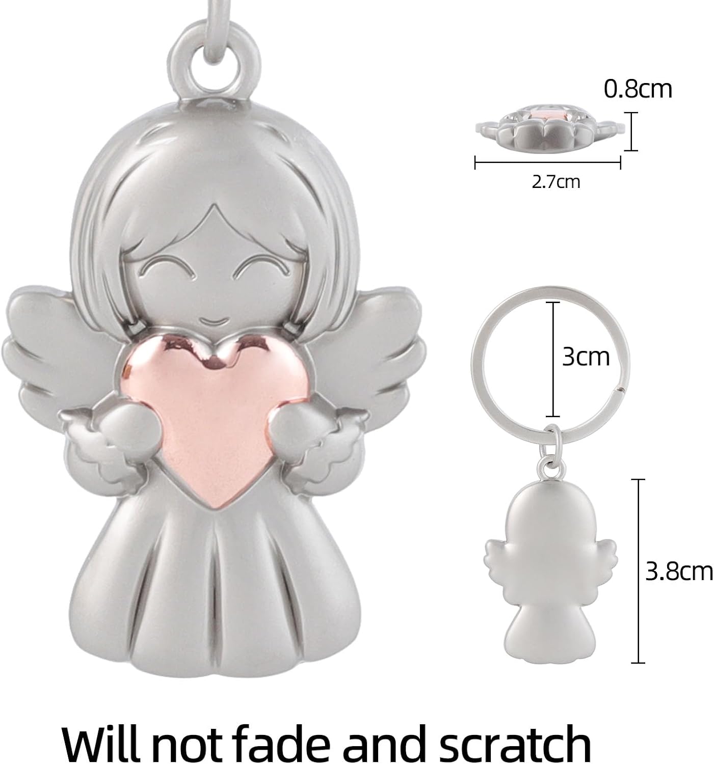 Angel Guardian Keychain: Personalized Safety & Remembrance Accessory for Drivers - Image 4