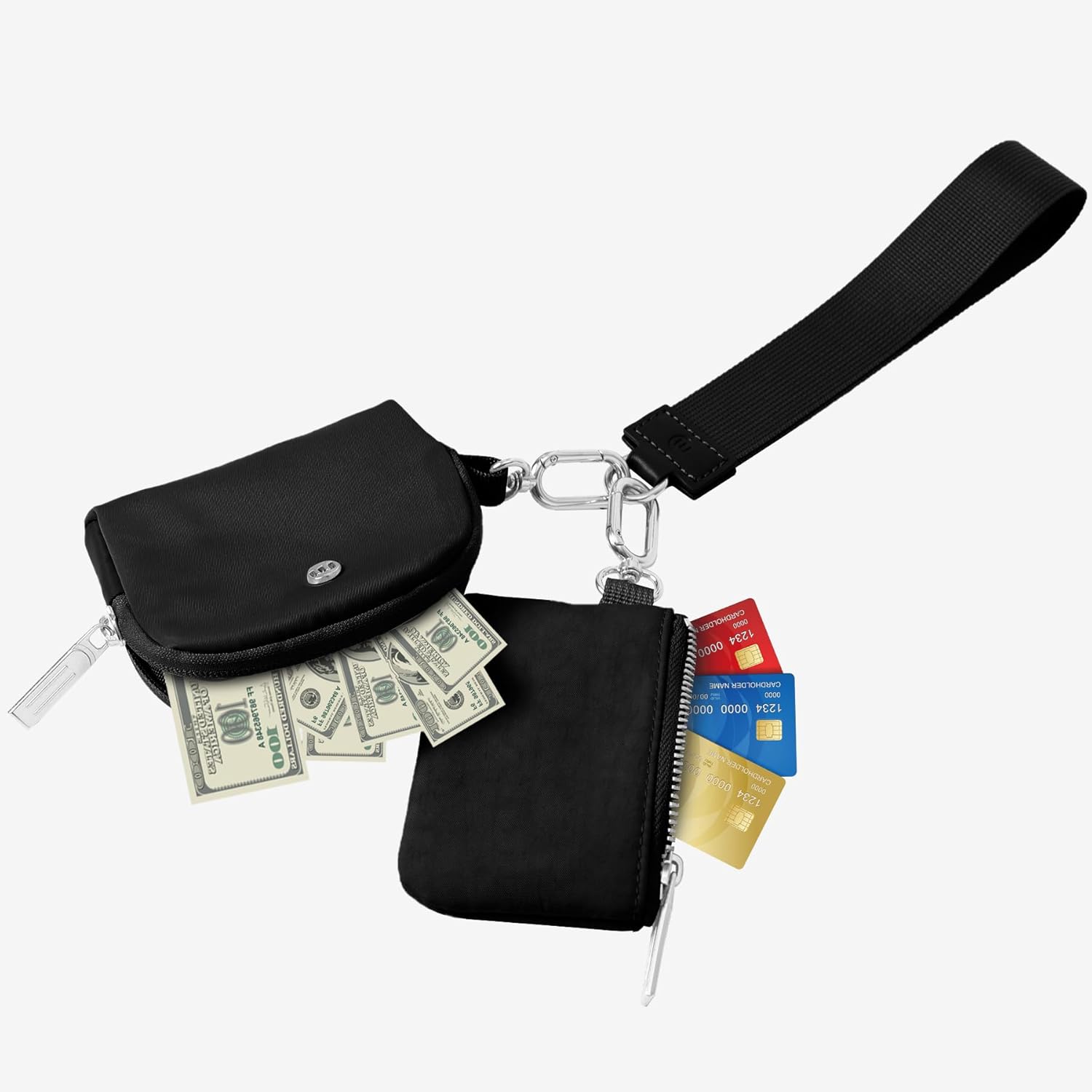 Black Lululemon Keychain Wallet Duo - Image 4