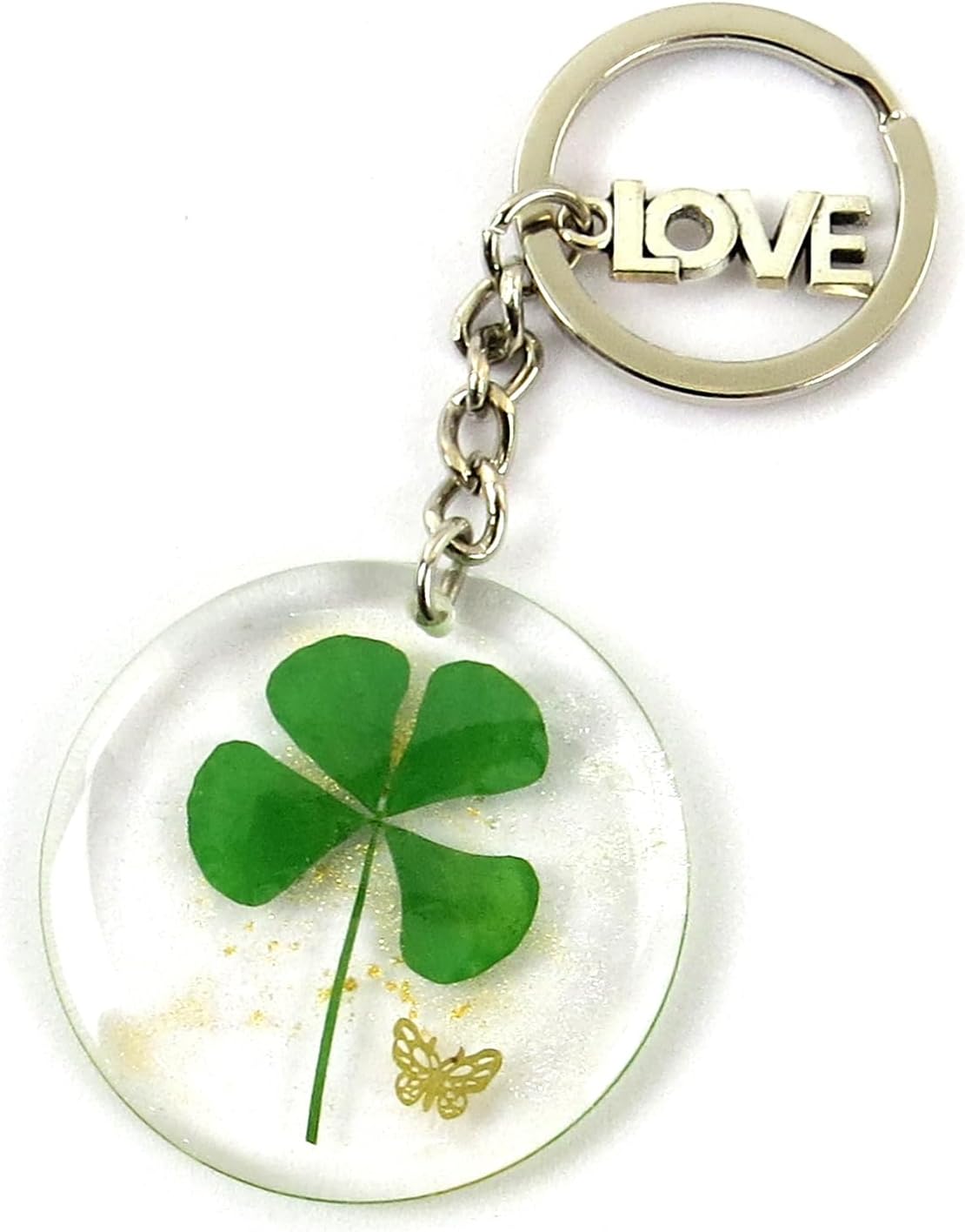 4 Star Dragon Ball Clover Charm Keychain
