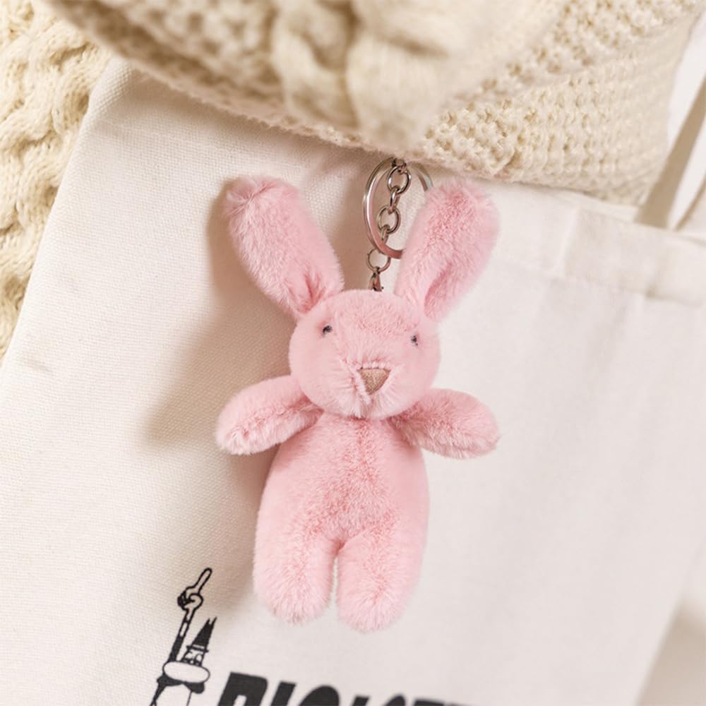 Cute Bunny Animal Keychain Charm - Image 4