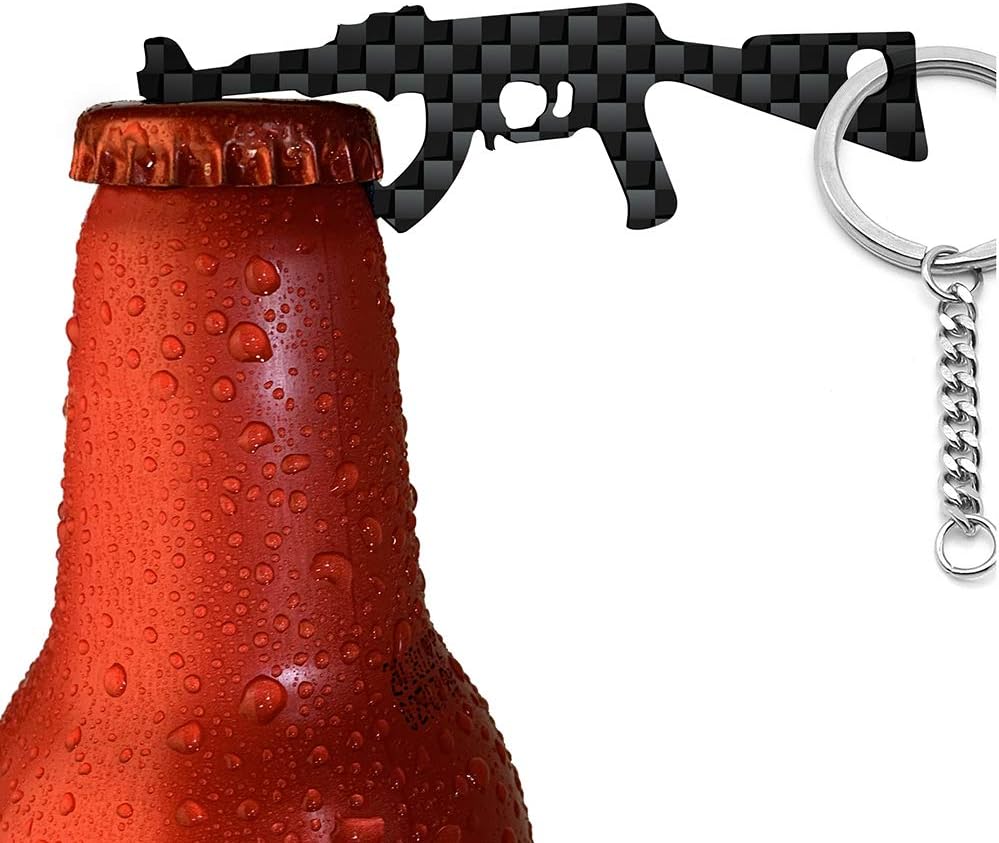 AK-47 Carbon Fiber Keychain Bottle Opener Set - Image 2