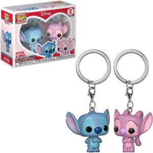 Angel & Stitch Keychain Duo