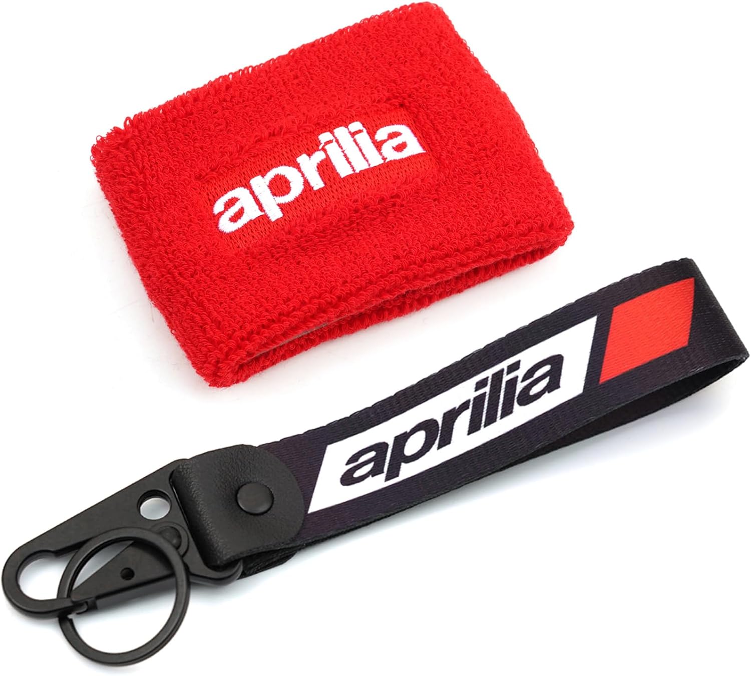 Aprilia Keychain Brake Fluid Reservoir Sock Cover Set (Red)