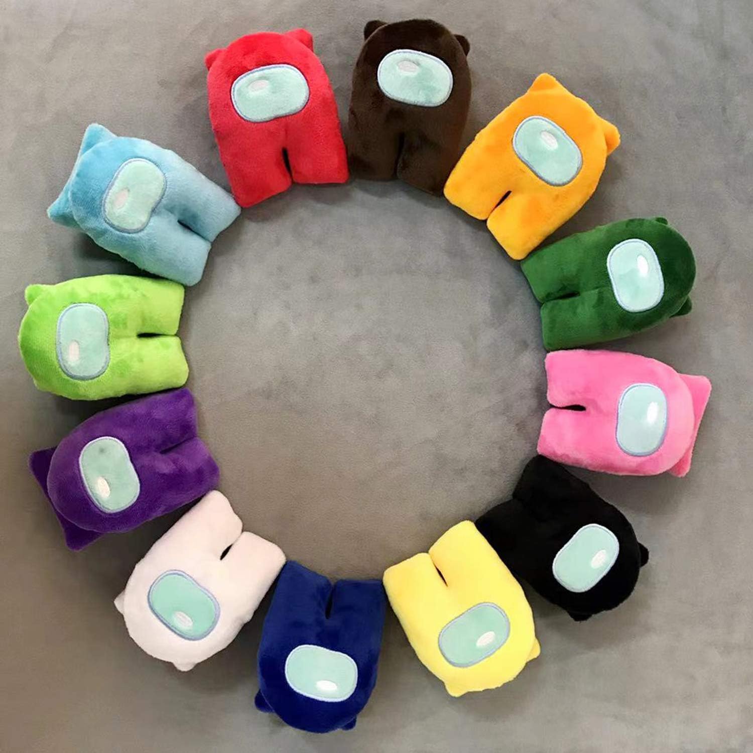 Among Us Keychain Plush Set (12 Pack) - Classic Game Figures Plush Toys for All Ages - Image 2