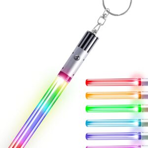 Anakin Skywalker LED Lightsaber Keychain - 8 Color Modes