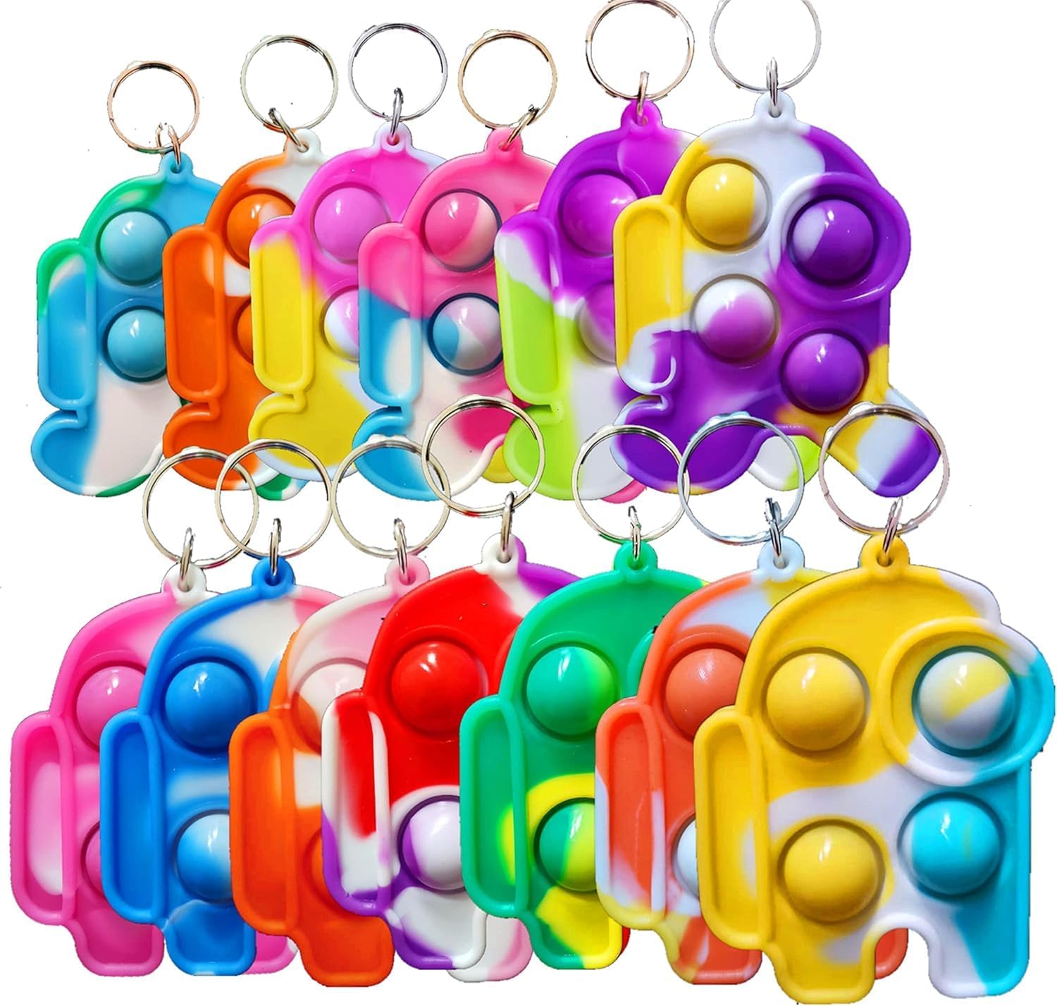 Among Us Pop It Keychain Party Favor Pack