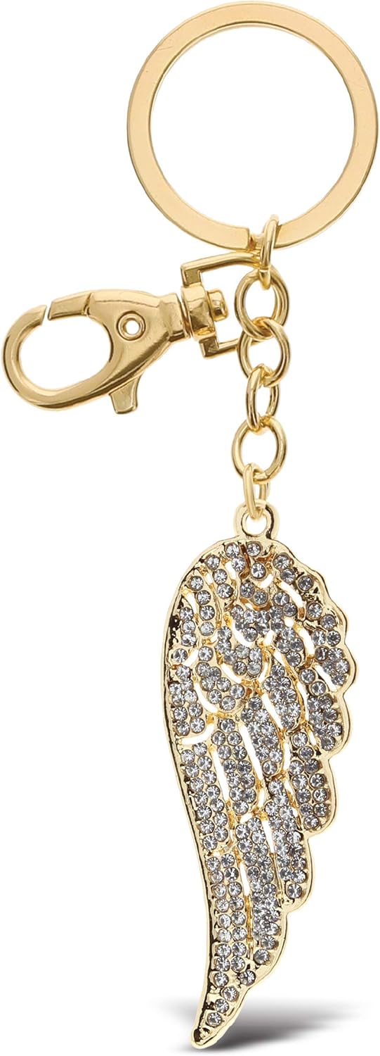 Angel Wing Keychain Bling Charm