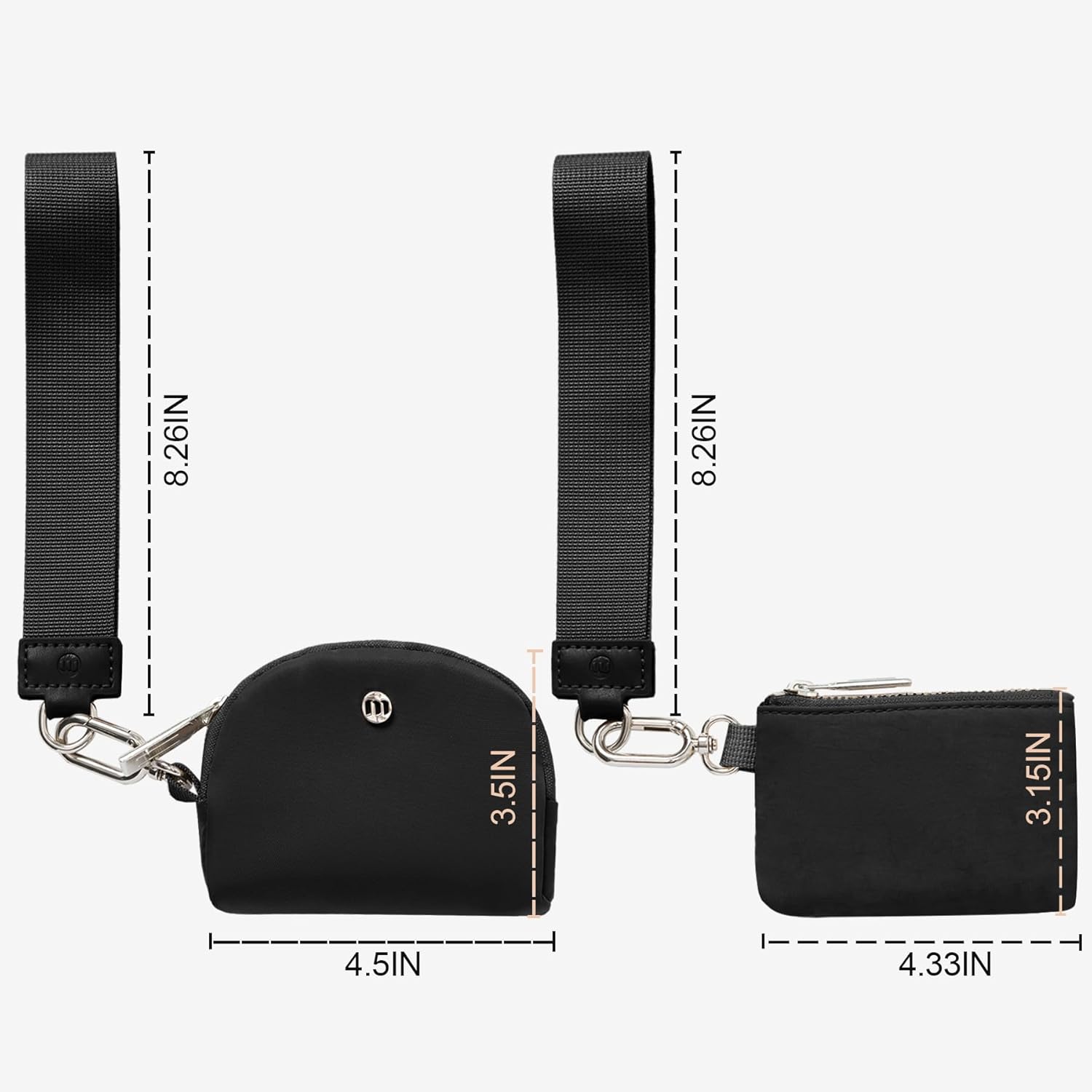 Black Lululemon Keychain Wallet Duo - Image 2