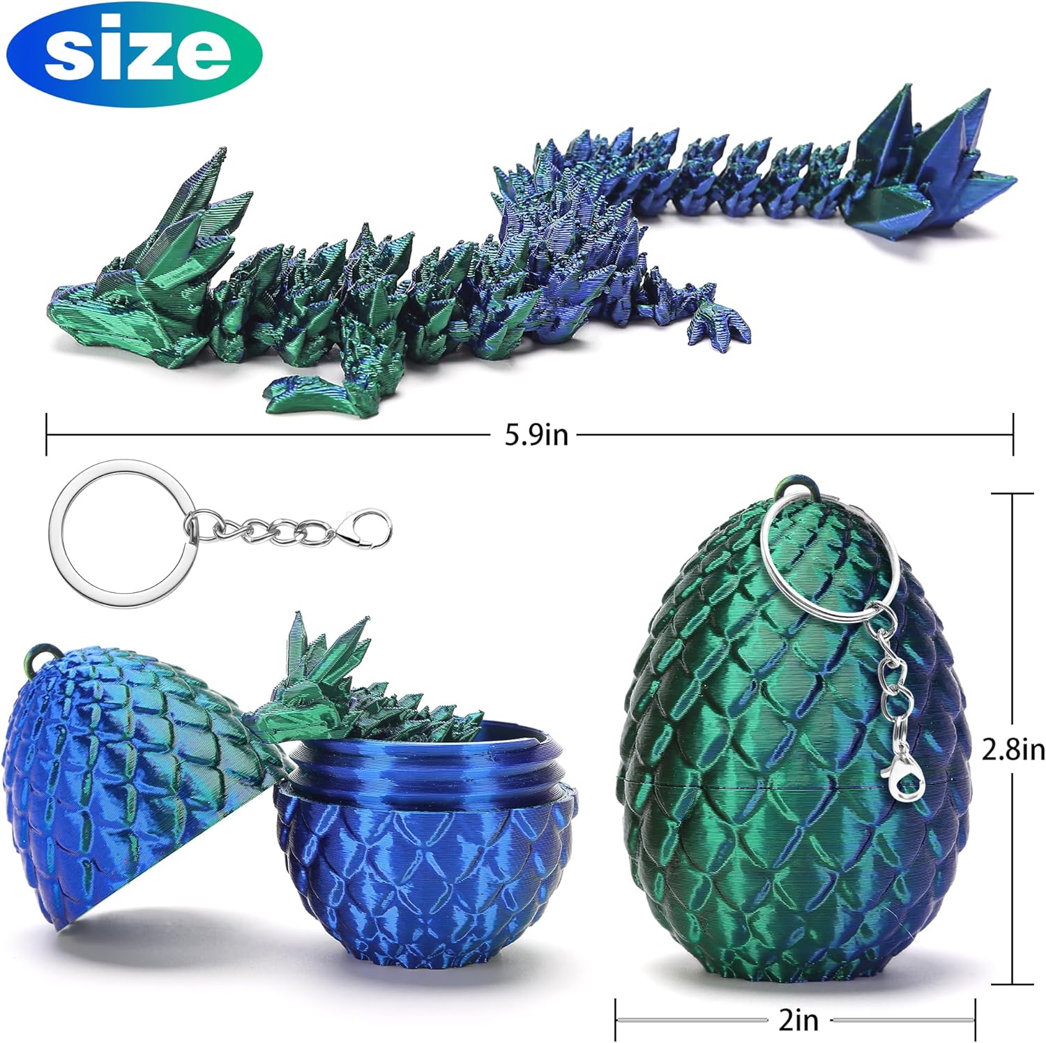 Adidas Dragon Egg Keychain Set - Image 3