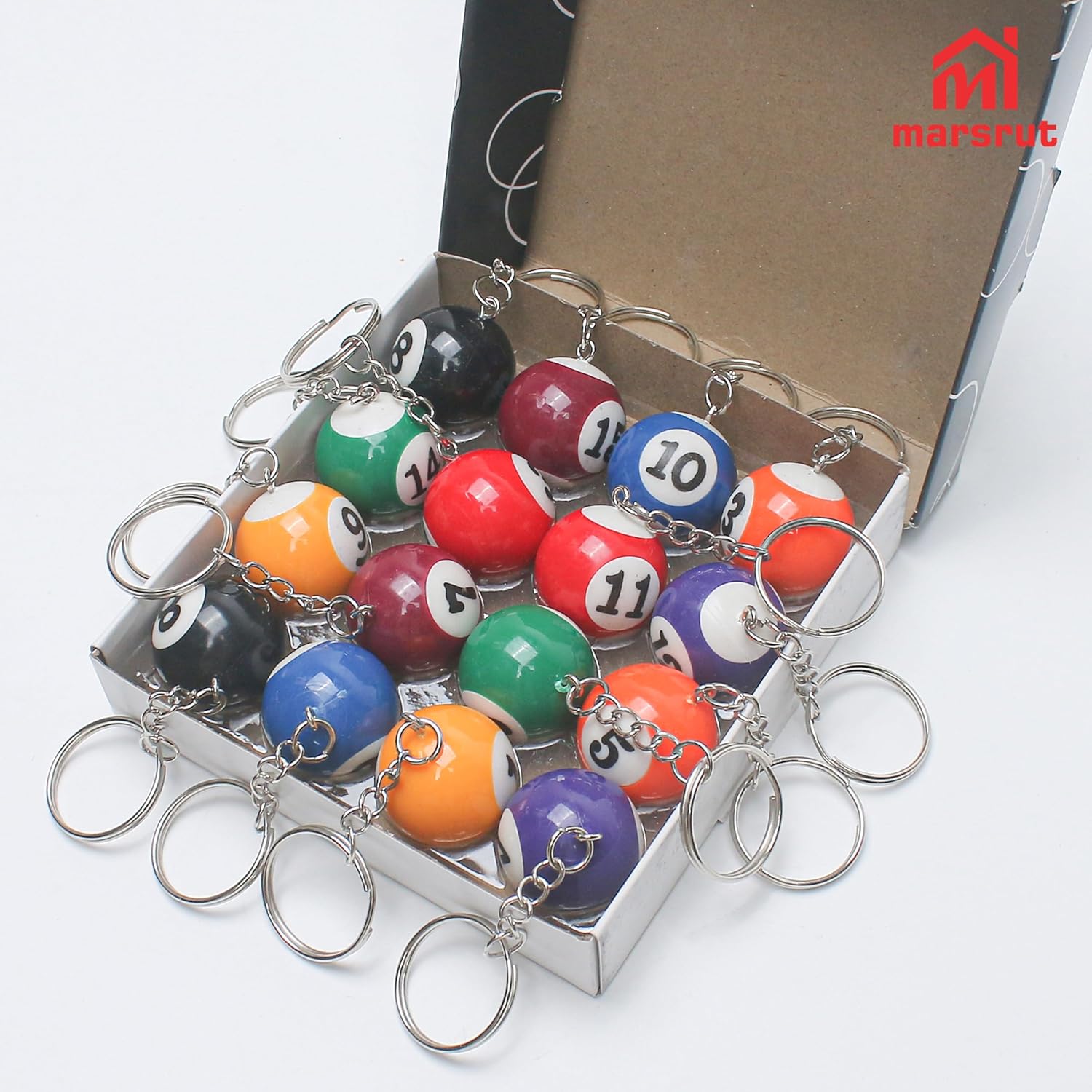 90s Pool Ball Keychain Collection - Image 3