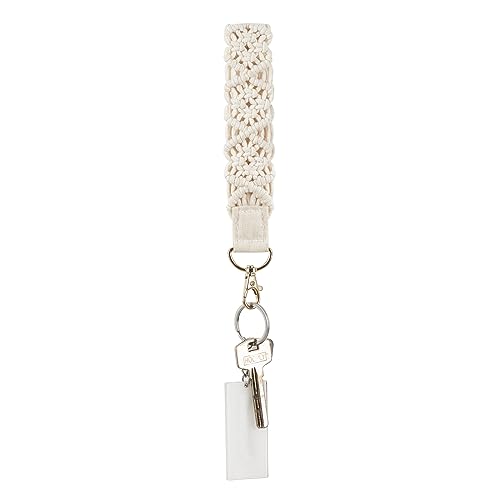 Mkono Macrame Key Chain Cute Keychain Wristlet Lanyard Boho Woven Wrist Lanyard… - Image 2