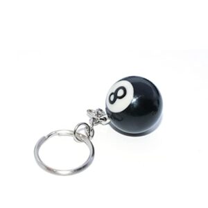 8 Ball Keychain Cool Personalized Pool Ball Key chain for Men, Lucky…