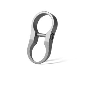 FEGVE Titanium Alloy Car Key Chain Ring, Mini Key Shackle with Small…