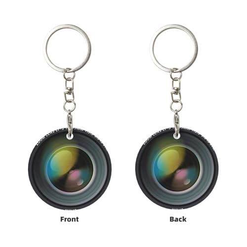 Photography Camera Keychain, Key Chain Keychains Organizer Keyring Holder for Women Men… - Image 2