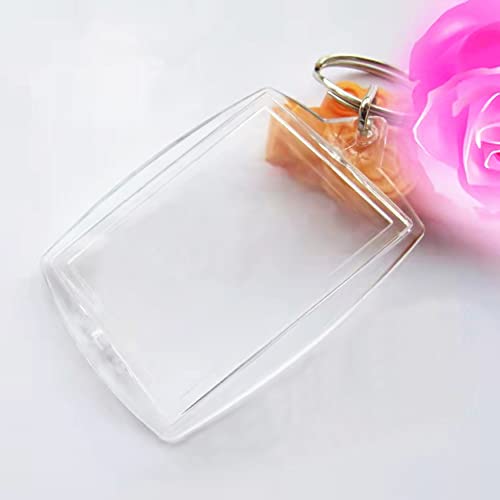 Medsuo 6pcs Double Sided Blank Picture Keychain Personalised Photo Key Fob Holder… - Image 3