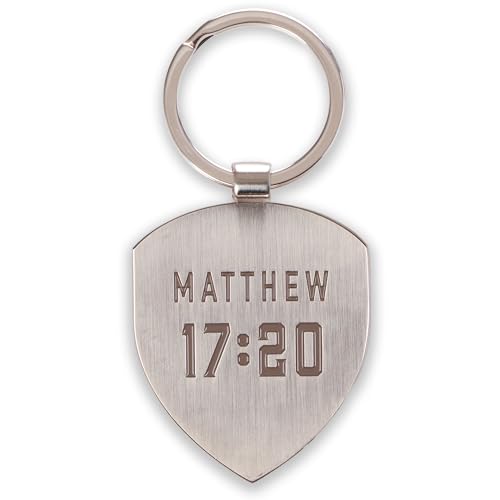 Christian Art Gifts Engraved Silver Metal Scripture Keychain for Men & Women - Image 2