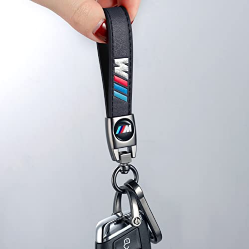 Sucoines Genuine Leather Car Keychain Keyring Accessories Compatible with BMW M Series… - Image 4