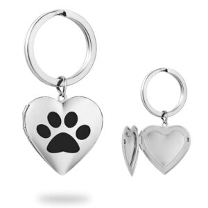PHOCKSIN Silver Heart Keychains