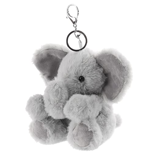 Apricot Lamb Cute Toys Plush Gray Elephant Stuffed Animal Soft Keychain for… - Image 5