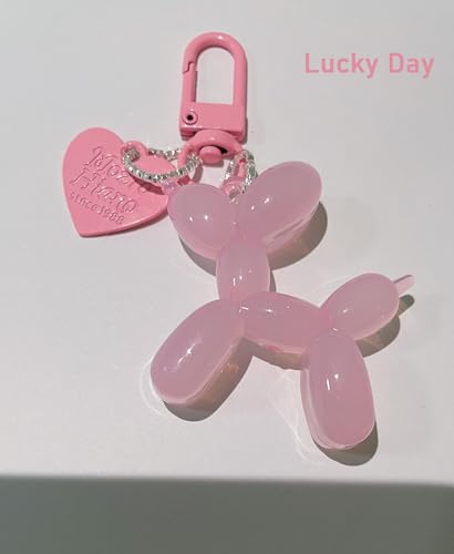 LAEKOU Jelly Balloon Dog Design Keychain for Women, Cute Girls Key Chain,… - Image 6