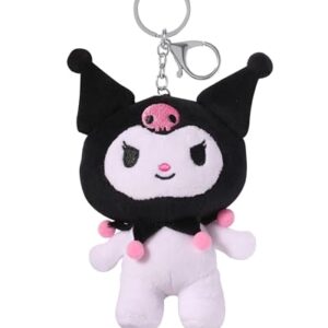 SALLY ROSE Hello Kitty and Friends Kuromi Keychain Plush Official License, Sanrio…