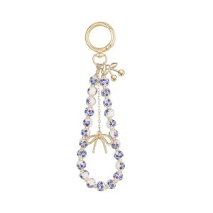 chorfla Cherry Keychain Wristlet Bag Charms for Women,Beaded Bow Keychain Wristlet Key…