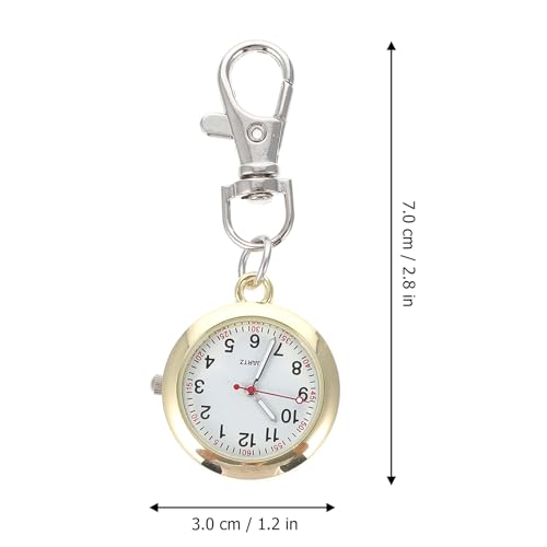 balacoo Pocket Watch Clip On, Pocket Watch with Key Buckle Portable Necklace… - Image 3