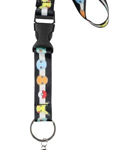 Bioworld Pokemon Starter Pack Pikachu Charmander Squirtle Bulbasaur Wrist Strap Keychain Lanyard…