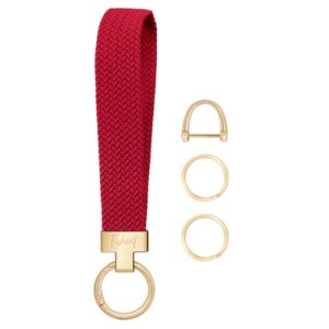 Fishent Stretchy Wristlet Keychain, Cute Key Chain, Woven Wrist Lanyard for Car…