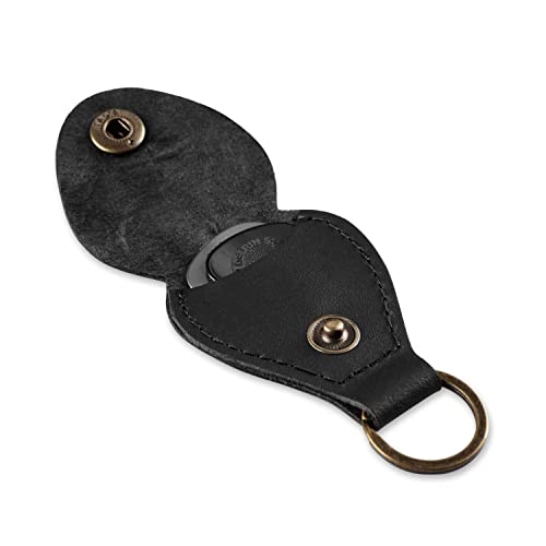 Leather Guitar Pick Holder Keychain, Guitar Pick Holder Case Bag, Plectrum Key… - Image 3