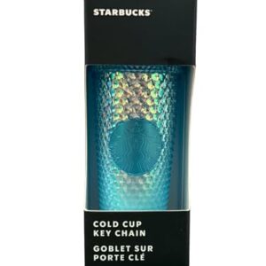 Starbucks Glacier Blue Studded Ombre Tumbler Key Chain Cup