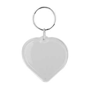 luzen 10 Pcs Transparent Clear Acrylic Blank DIY Photo Picture Frame Key…