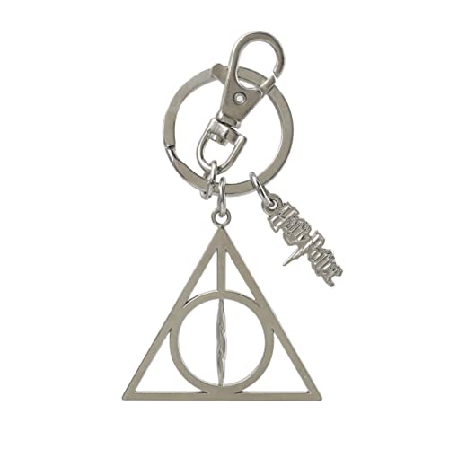 Monogram International Harry Potter Deathly Hallows Pewter Key Ring