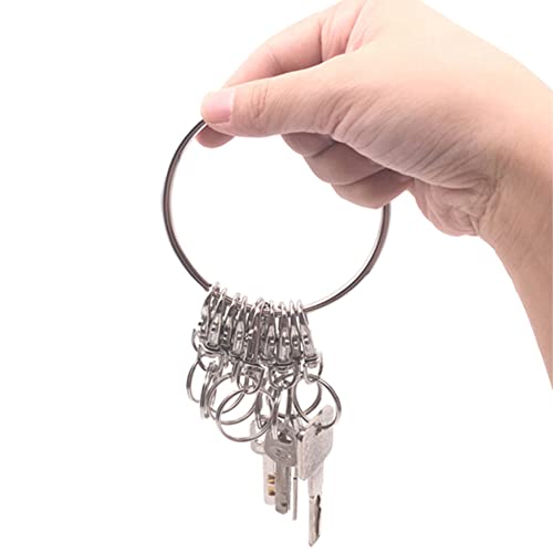 luzen 1PC Portable Metal Ring Key Organizer Holder with Swivel Clasps Janitor… - Image 3
