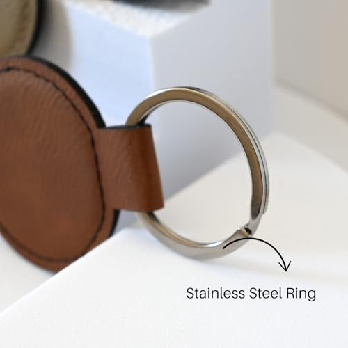 Custom logo leather keychain, Promotional items with your logo, Realtor supplies, Realtor… - Image 6