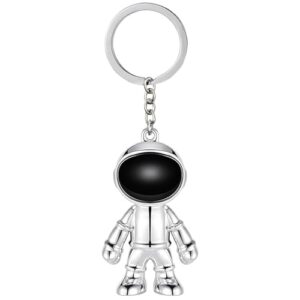 MUAMAX Sliver Spaceman Keychains for Men Creative Astronaut Spacemen Car Key Chain…