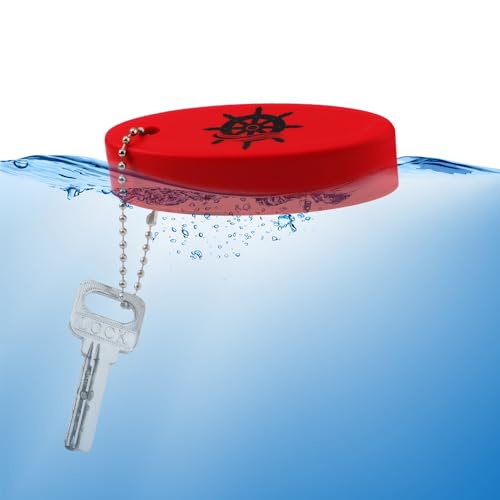 XIHIRCD 4pcs Boat Key Floating Keychain, Float Boating Key chain Foam PU… - Image 5