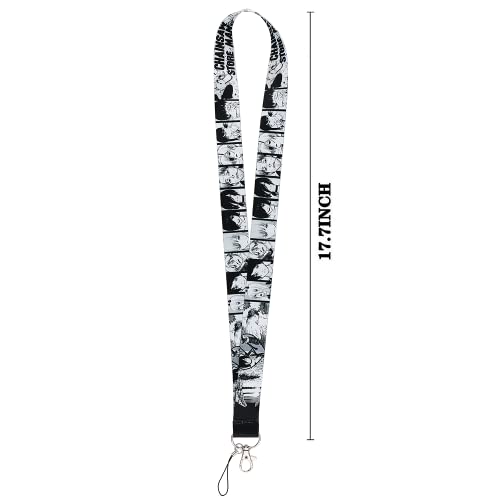 Pinstant Chainsaw Man Anime Manga 17.7" Neck Lanyard Keychain Holder ID Badge… - Image 2