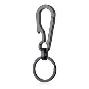 Ouligay Titanium Carabiner Keychain Clip Titanium Key Chain Bottle Opener Keychain Heavy…