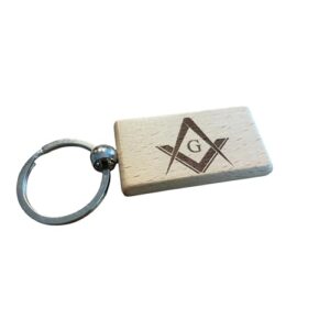 Ashton and Finch Masonic Keychain Engraved Masonic Symbol with G Gift for…
