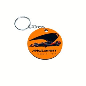 Brandish Market F1 Racing Team Round 2x2 Keychain