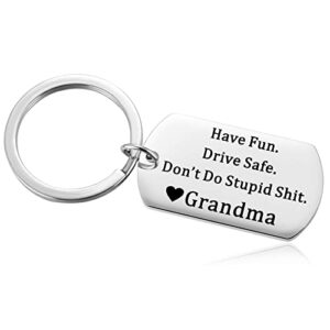 Ukodnus Funny Reminder Keychain for Teens, Have Fun Drive Safe Don't Do…