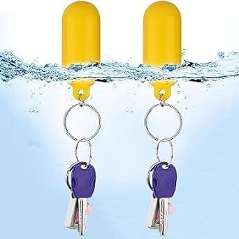2 Pcs Yellow Floating Keychain Pills - Image 3