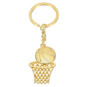 PATIKIL Basketball Hoop Keychain, Mini Cute Sports Basketball Key Chain Sport Ball…