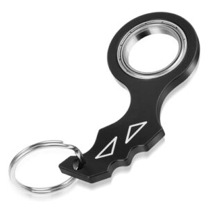 Tyqour Spinner Keychain Fidget Keychain for Adults Portable Keyring Spinner Toy for…