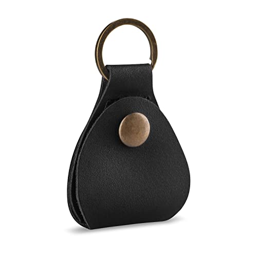 Leather Guitar Pick Holder Keychain, Guitar Pick Holder Case Bag, Plectrum Key… - Image 5