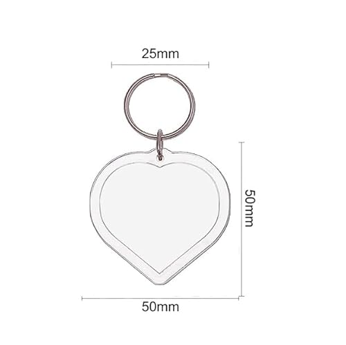 BetterJonny 20Pcs Acrylic Photo Keychain Blanks Photo Keychains Clear in Photo Keychain… - Image 6