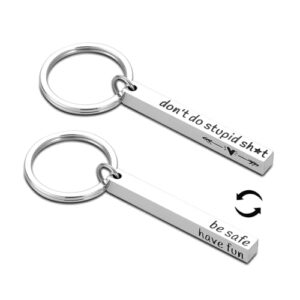 Drive Safe Keychain for Him Valentines Day Gifts for Teens Boys Son…